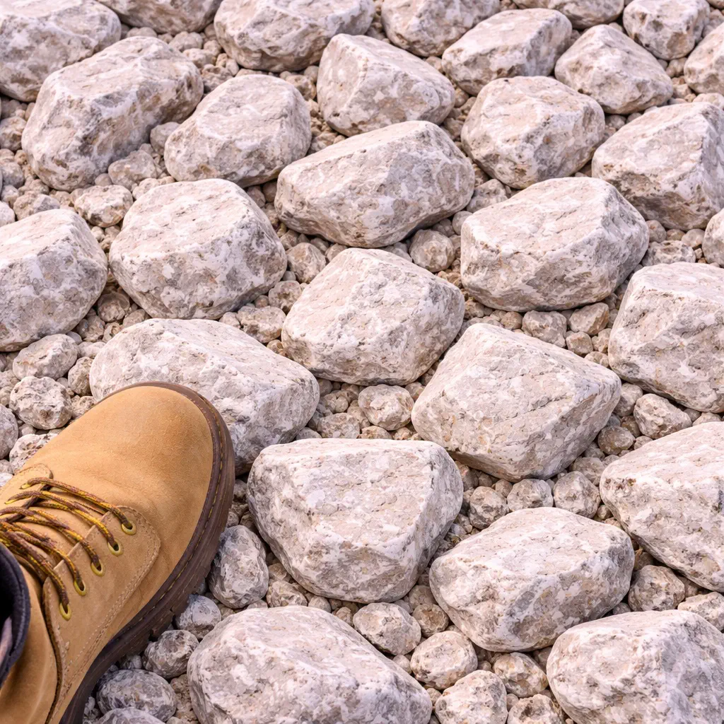 Type A Rip Rap - type a riprap stone size boot scale